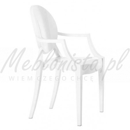 Krzesło inspirowane projektem Louis Ghost