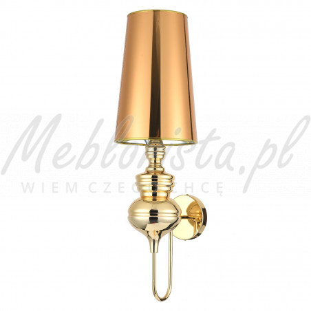 Lampa ścienna glamour złota Jose Queen 18