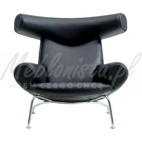 Fotel z podnóżkiem Wół Bauhaus inspirowany projektem OX CHAIR