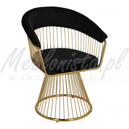 Krzesło Glamour Cage Glam złote