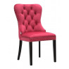 Krzesło glamour Chesterfield Malachit z kołatką i z pinezkami