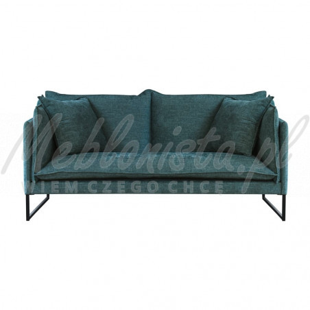 Designerska sofa z czarną podstawą i bokami Korund 2 os.