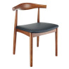 Drewniane krzesło CLASSY ELBOW jesionowe w kolorze orzechowym