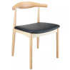 Drewniane krzesło CLASSY ELBOW jesionowe w kolorze naturalnym