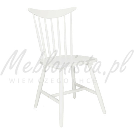 Drewniane krzesło Patyczak Fame białe