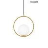 Lampa wisząca glamour Aurelia 25 złota biała kula