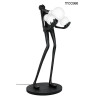 Lampa stojąca rzeźba Człowiek Human czarna
