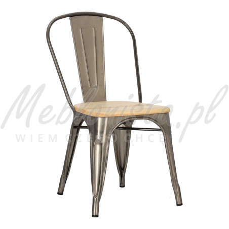 Krzesło Paris Wood inspirowane Tolix