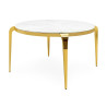 Okrągły stół glamour Maison z blatem konglomeratu 130