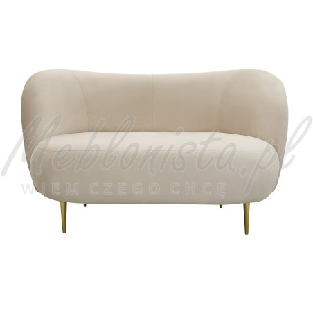 Sofa glamour na wysokich nóżkach Aldo 2 osobowa