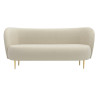Sofa glamour nowoczesna na wysokich nogach Aldo 3 os.